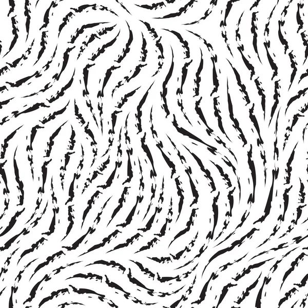 矢量无缝纹理 在白色背景上孤立的非均质黑线图案 流水线织物或纸张装饰印 — 图库矢量图片