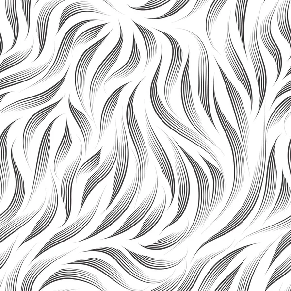 Vector Seamless Background Texture Black Cording Gel Pen White Background — 스톡 벡터