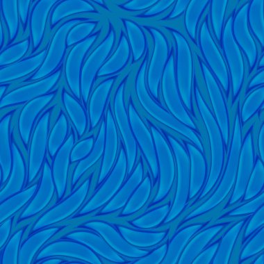 Pürüzsüz şekilli mavi uçlu cam noktaların kusursuz vektör dokusu. Nehir akışının ya da su akışının biçimlendirilmiş şekli. Kumaş veya kağıt için yazdır.