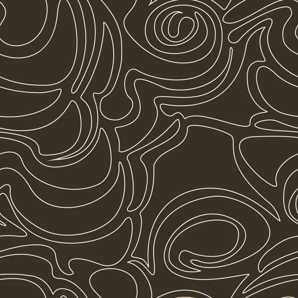 Modèle Vectoriel Sans Couture Formes Abstraites Isolées Sur Fond Brun — Image vectorielle