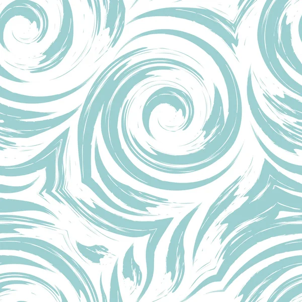 Бесшовный Бирюзовый Пастельно Цветовой Вихрь Векторная Текстура Торнадо Изолированы Белом — стоковый вектор