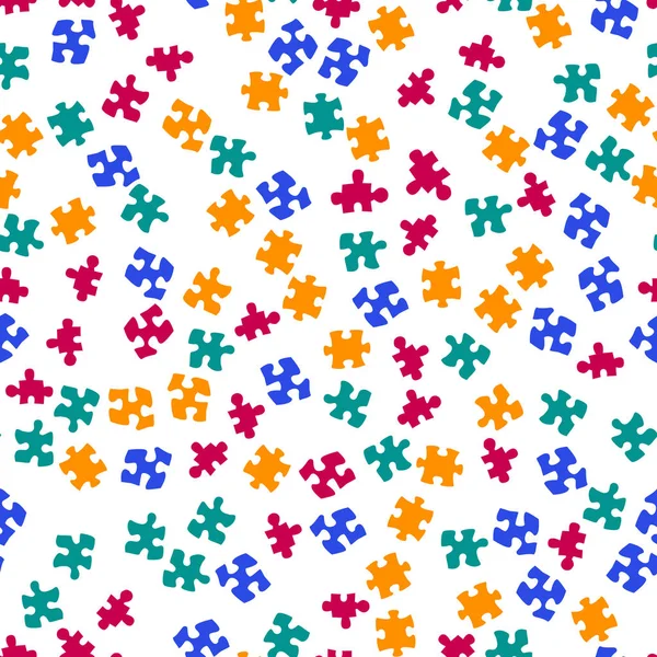 Бесшовные цветовые головоломки фон — стоковый вектор