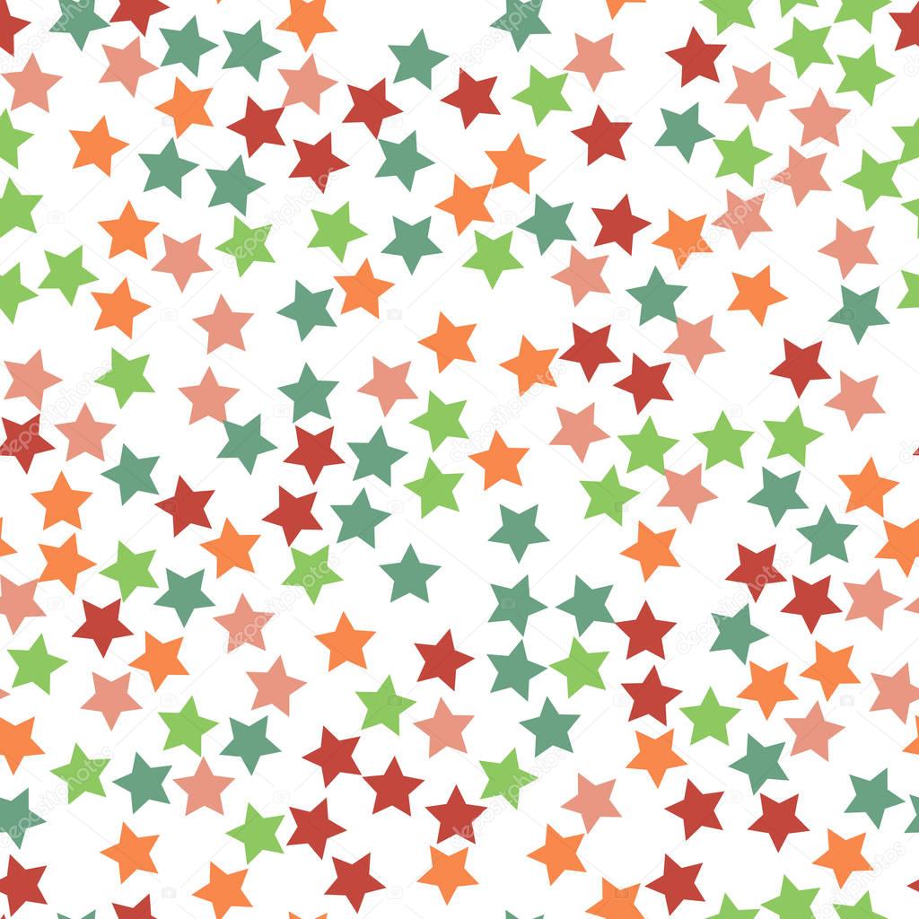 Seamless stars pattern vector