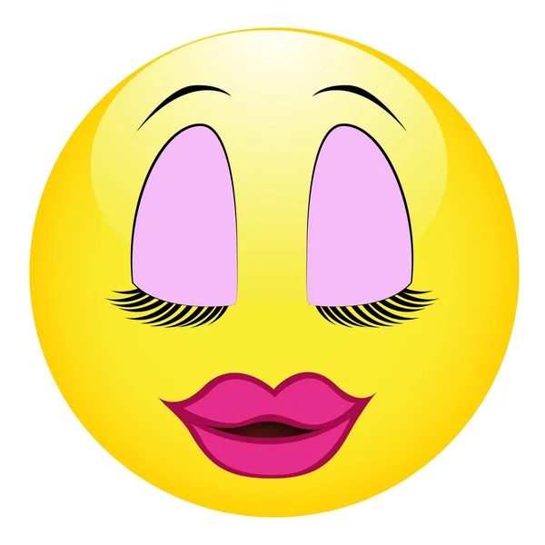 Sarı yuvarlak smiley, vektör eps10