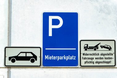 Özel otopark işaretleri