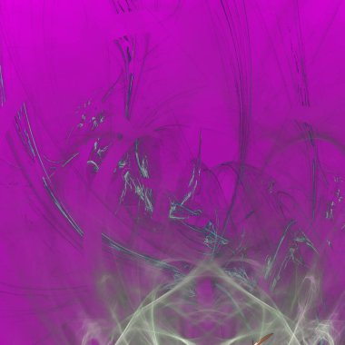 Fantezi kaotik renkli fraktal desen. Soyut Fraktal şekiller. 3D render resimde arka plan veya duvar kağıdı