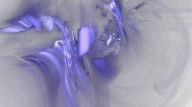 Fantezi kaotik renkli fraktal desen. Soyut Fraktal şekiller. 3D render resimde arka plan veya duvar kağıdı