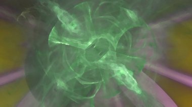 Fantezi kaotik renkli fraktal desen. Soyut Fraktal şekiller. 3D render resimde arka plan veya duvar kağıdı