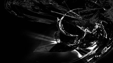 Fantezi kaotik renkli fraktal desen. Soyut Fraktal şekiller. 3D render resimde arka plan veya duvar kağıdı