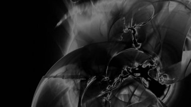 Fantezi kaotik renkli fraktal desen. Soyut Fraktal şekiller. 3D render resimde arka plan veya duvar kağıdı