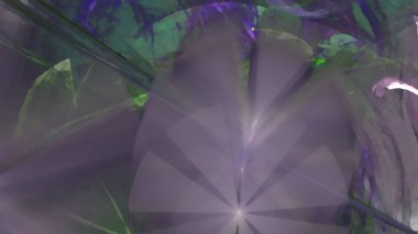 Fantezi kaotik renkli fraktal desen. Soyut Fraktal şekiller. 3D render resimde arka plan veya duvar kağıdı