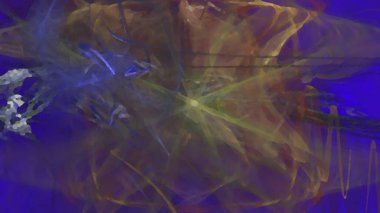 Fantezi kaotik renkli fraktal desen. Soyut Fraktal şekiller. 3D render resimde arka plan veya duvar kağıdı