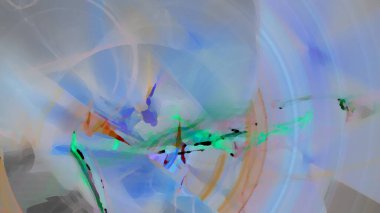 Fantezi kaotik renkli fraktal desen. Soyut Fraktal şekiller. 3D render resimde arka plan veya duvar kağıdı