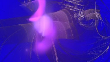 Fantezi kaotik renkli fraktal desen. Soyut Fraktal şekiller. 3D render resimde arka plan veya duvar kağıdı