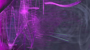 Fantezi kaotik renkli fraktal desen. Soyut Fraktal şekiller. 3D render resimde arka plan veya duvar kağıdı