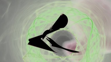 Fantezi kaotik renkli fraktal desen. Soyut Fraktal şekiller. 3D render resimde arka plan veya duvar kağıdı