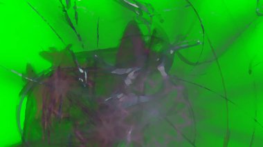 Fantezi kaotik renkli fraktal desen. Soyut Fraktal şekiller. 3D render resimde arka plan veya duvar kağıdı