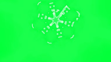 Fantezi kaotik renkli fraktal desen. Soyut Fraktal şekiller. 3D render resimde arka plan veya duvar kağıdı