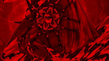 Fantezi kaotik renkli fraktal desen. Soyut Fraktal şekiller. 3D render resimde arka plan veya duvar kağıdı