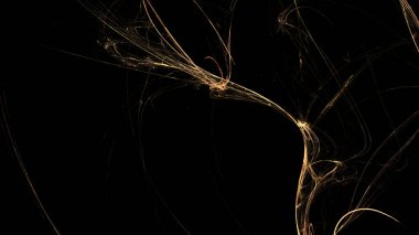 Fantezi kaotik renkli fraktal desen. Soyut Fraktal şekiller. 3D render resimde arka plan veya duvar kağıdı