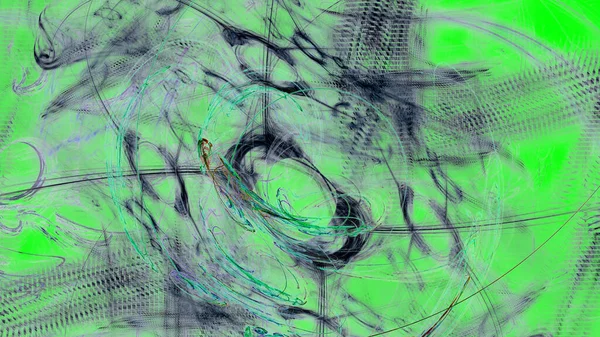 Фантастичний хаотичний барвистий фрактальний візерунок. Абстрактні фрактальні форми. 3D візуалізація ілюстрації фону або шпалер — стокове фото