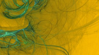 Fantezi kaotik renkli fraktal desen. Soyut Fraktal şekiller. 3D render resimde arka plan veya duvar kağıdı