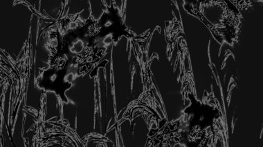 Fantezi kaotik renkli fraktal desen. Soyut Fraktal şekiller. 3D render resimde arka plan veya duvar kağıdı