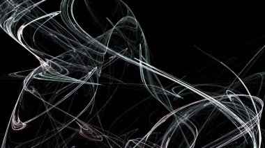 Fantezi kaotik renkli fraktal desen. Soyut Fraktal şekiller. 3D render resimde arka plan veya duvar kağıdı