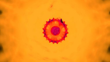 Fantezi kaotik renkli fraktal desen. Soyut Fraktal şekiller. 3D render resimde arka plan veya duvar kağıdı