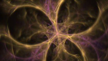 Fantezi kaotik renkli fraktal desen. Soyut Fraktal şekiller. 3D render resimde arka plan veya duvar kağıdı