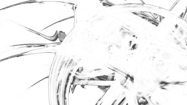 Fantezi kaotik renkli fraktal desen. Soyut Fraktal şekiller. 3D render resimde arka plan veya duvar kağıdı