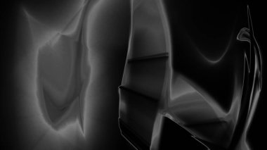 Fantezi kaotik renkli fraktal desen. Soyut Fraktal şekiller. 3D render resimde arka plan veya duvar kağıdı