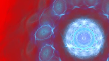 Fantezi kaotik renkli fraktal desen. Soyut Fraktal şekiller. 3D render resimde arka plan veya duvar kağıdı