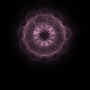 Fantezi kaotik renkli fraktal desen. Soyut Fraktal şekiller. 3D render resimde arka plan veya duvar kağıdı