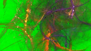 Fantezi kaotik renkli fraktal desen. Soyut Fraktal şekiller. 3D render resimde arka plan veya duvar kağıdı