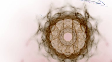 Fantezi kaotik renkli fraktal desen. Soyut Fraktal şekiller. 3D render resimde arka plan veya duvar kağıdı