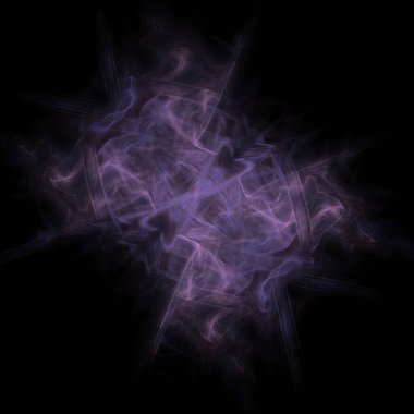 Fantezi kaotik renkli fraktal desen. Soyut Fraktal şekiller. 3D render resimde arka plan veya duvar kağıdı