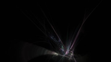 Fantezi kaotik renkli fraktal desen. Soyut Fraktal şekiller. 3D render resimde arka plan veya duvar kağıdı