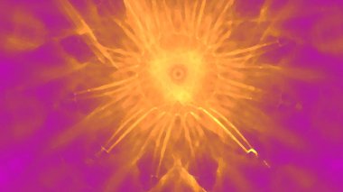 Fantezi kaotik renkli fraktal desen. Soyut Fraktal şekiller. 3D render resimde arka plan veya duvar kağıdı