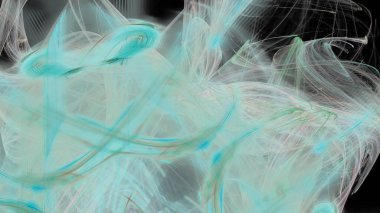 Fantezi kaotik renkli fraktal desen. Soyut Fraktal şekiller. 3D render resimde arka plan veya duvar kağıdı