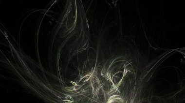 Fantezi kaotik renkli fraktal desen. Soyut Fraktal şekiller. 3D render resimde arka plan veya duvar kağıdı