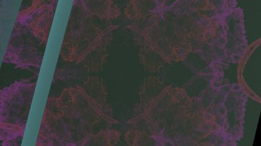 Fantezi kaotik renkli fraktal desen. Soyut Fraktal şekiller. 3D render resimde arka plan veya duvar kağıdı