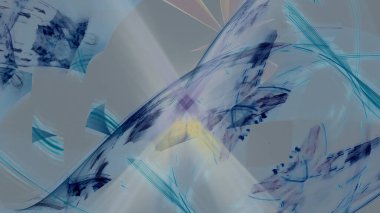 Fantezi kaotik renkli fraktal desen. Soyut Fraktal şekiller. 3D render resimde arka plan veya duvar kağıdı