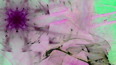 Fantezi kaotik renkli fraktal desen. Soyut Fraktal şekiller. 3D render resimde arka plan veya duvar kağıdı