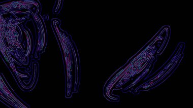 Fantezi kaotik renkli fraktal desen. Soyut Fraktal şekiller. 3D render resimde arka plan veya duvar kağıdı