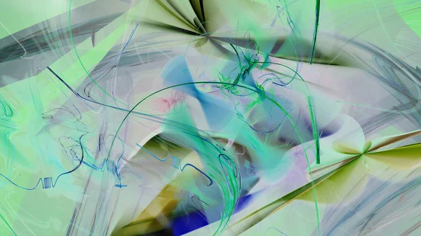 Fantezi kaotik renkli fraktal desen. Soyut Fraktal şekiller. 3D render resimde arka plan veya duvar kağıdı