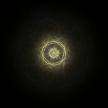 Fantezi kaotik renkli fraktal desen. Soyut Fraktal şekiller. 3D render resimde arka plan veya duvar kağıdı