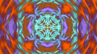 Fantezi kaotik renkli fraktal desen. Soyut Fraktal şekiller. 3D render resimde arka plan veya duvar kağıdı