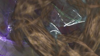 Fantezi kaotik renkli fraktal desen. Soyut Fraktal şekiller. 3D render resimde arka plan veya duvar kağıdı