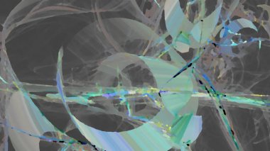 Fantezi kaotik renkli fraktal desen. Soyut Fraktal şekiller. 3D render resimde arka plan veya duvar kağıdı